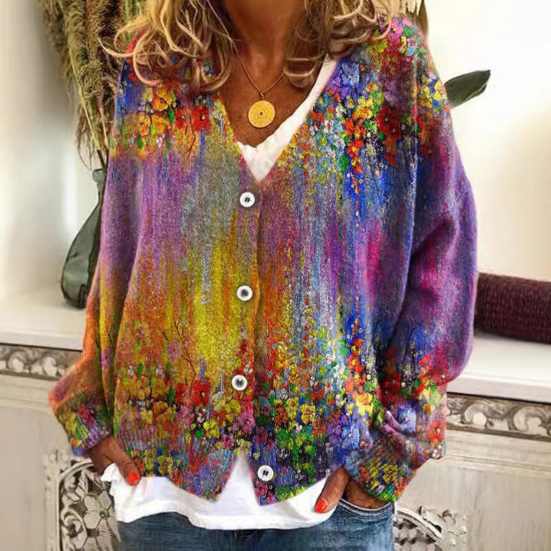 ArtLoom Abstract Cardigan Coat