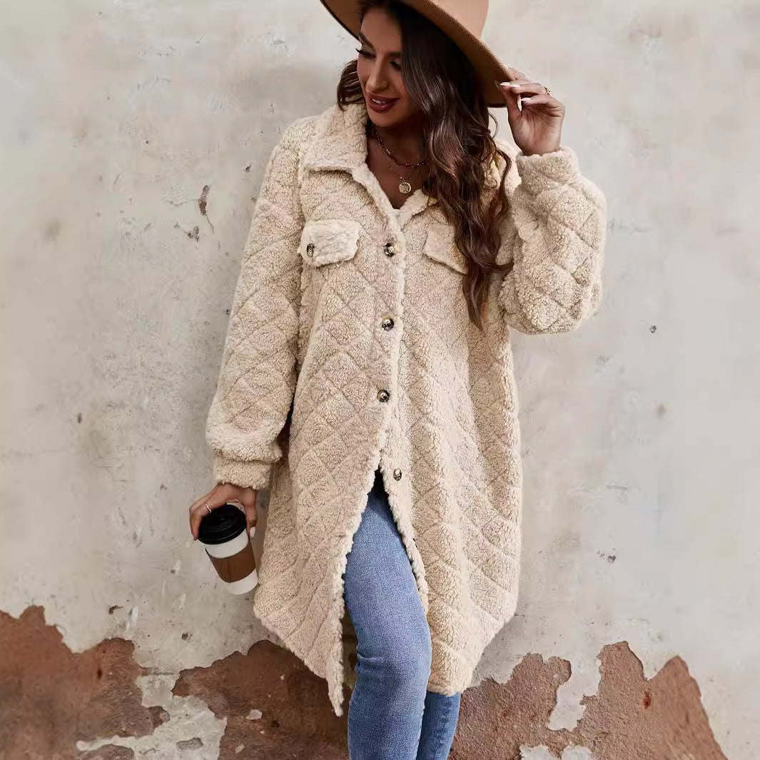 PlushHaven Lapel Coat