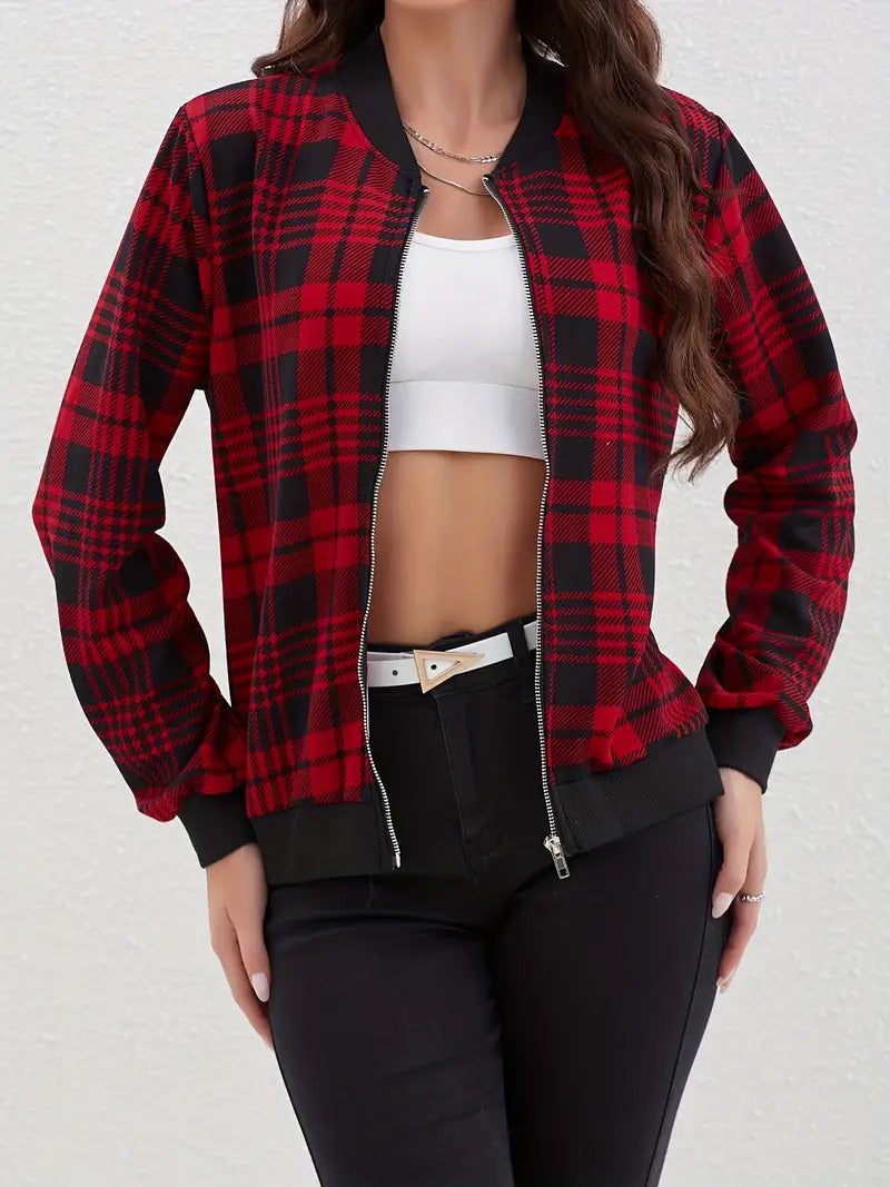 PlaidÉpoque Retro Coat