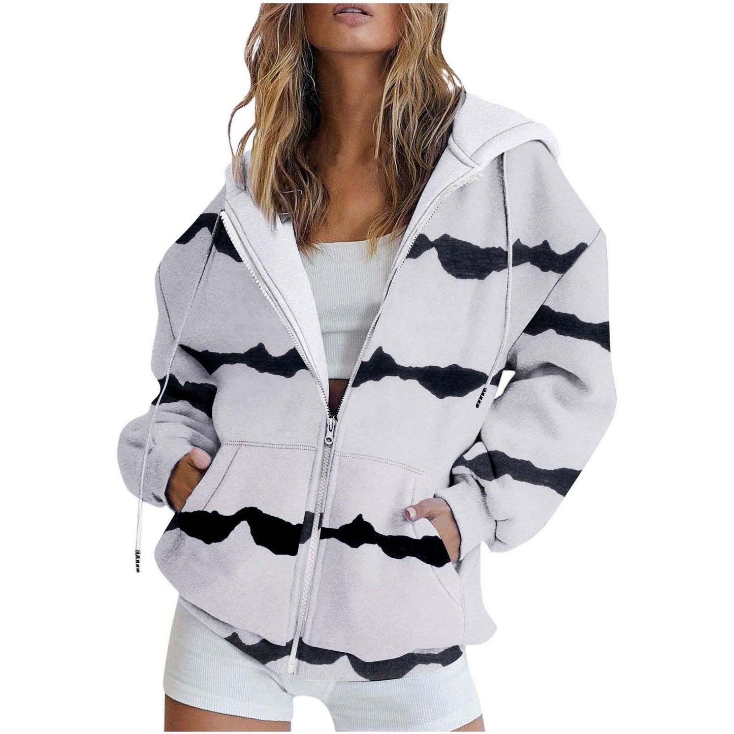 CityPrint Zip Sweater