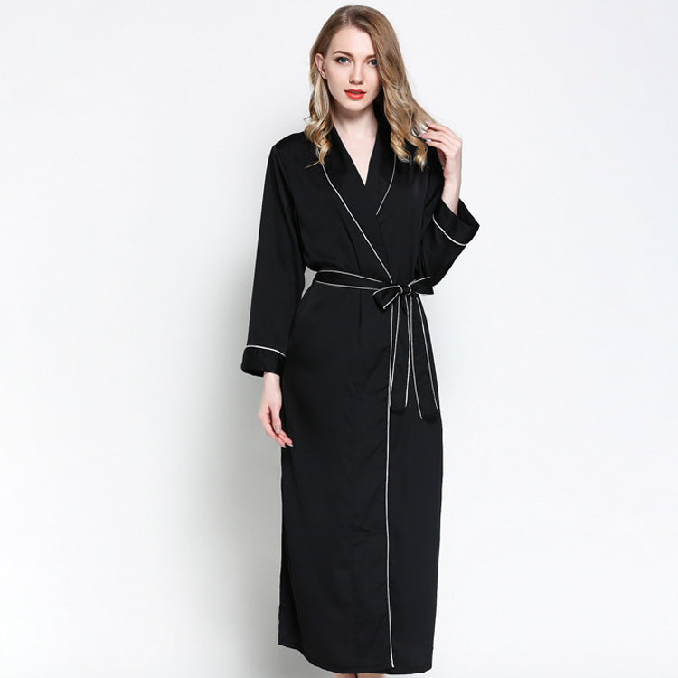 Silk Lace Pajamas Bathrobe Home Clothes