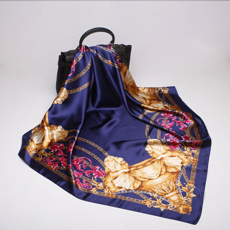 Digital Printed Square Silk Scarf