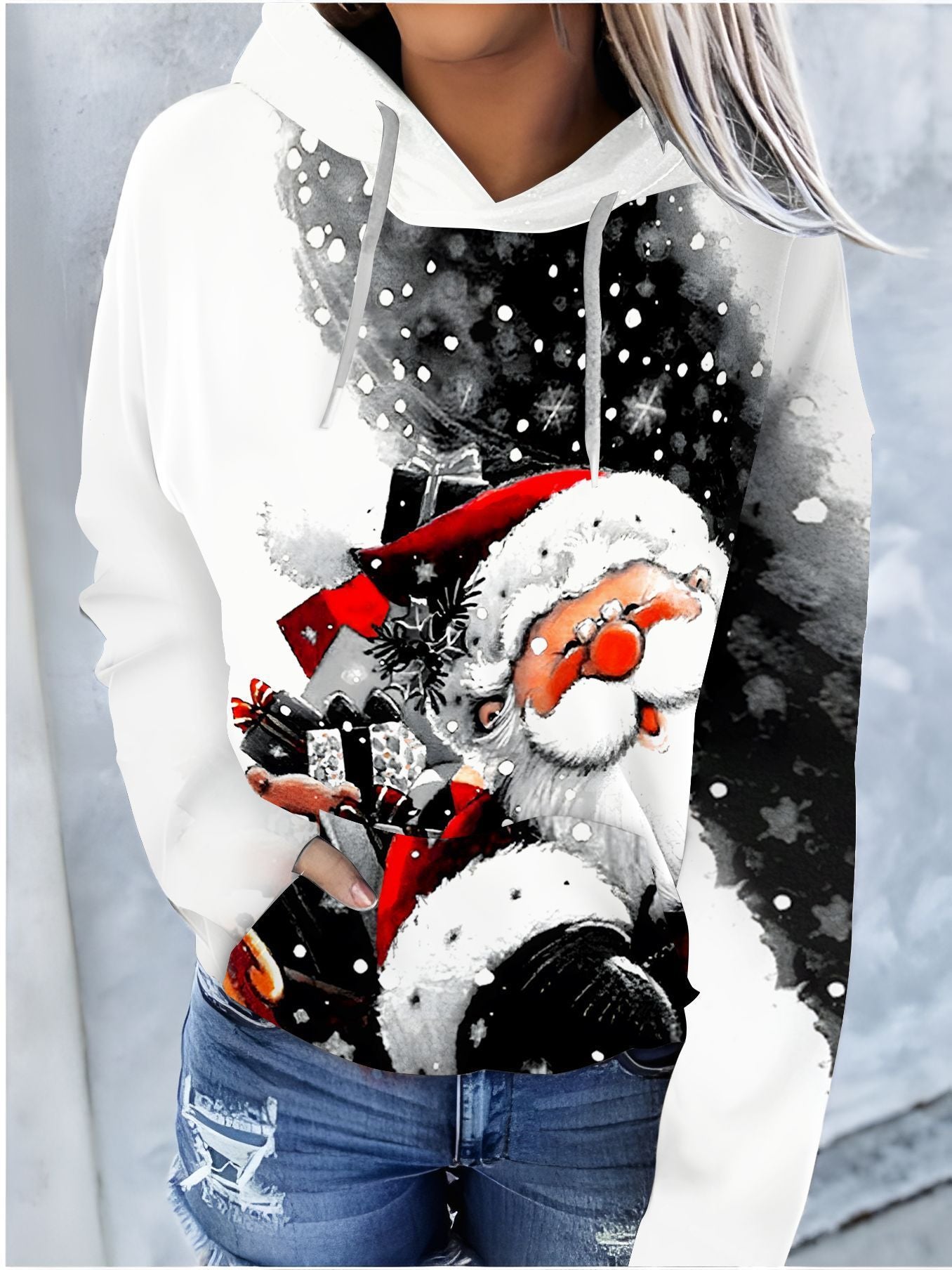 FestiveGlow Hooded Sweater