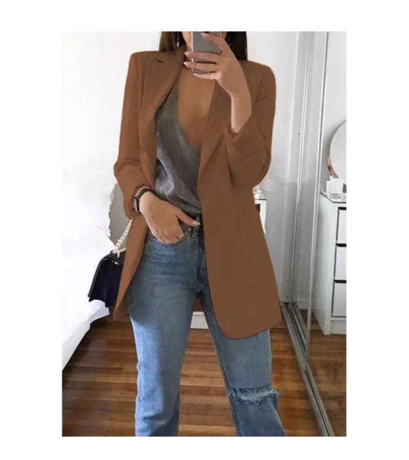 ArtEase Printed Mid-length Jacket