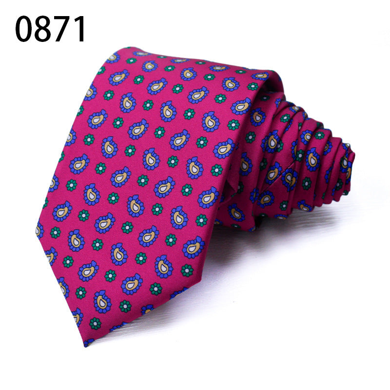 Fashion Polyester Silk Printed Men's Casual Tie