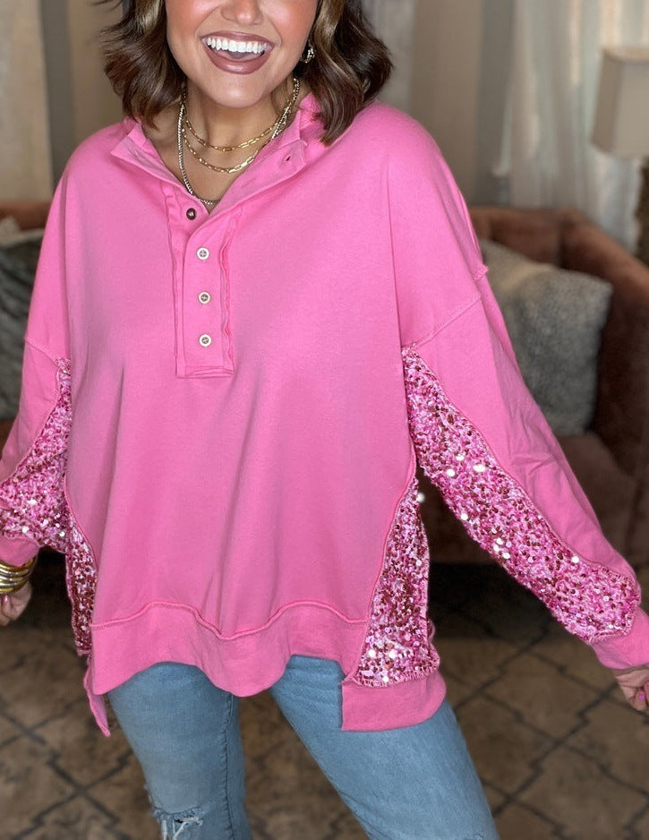 GlitzHaven Patchwork Sweater