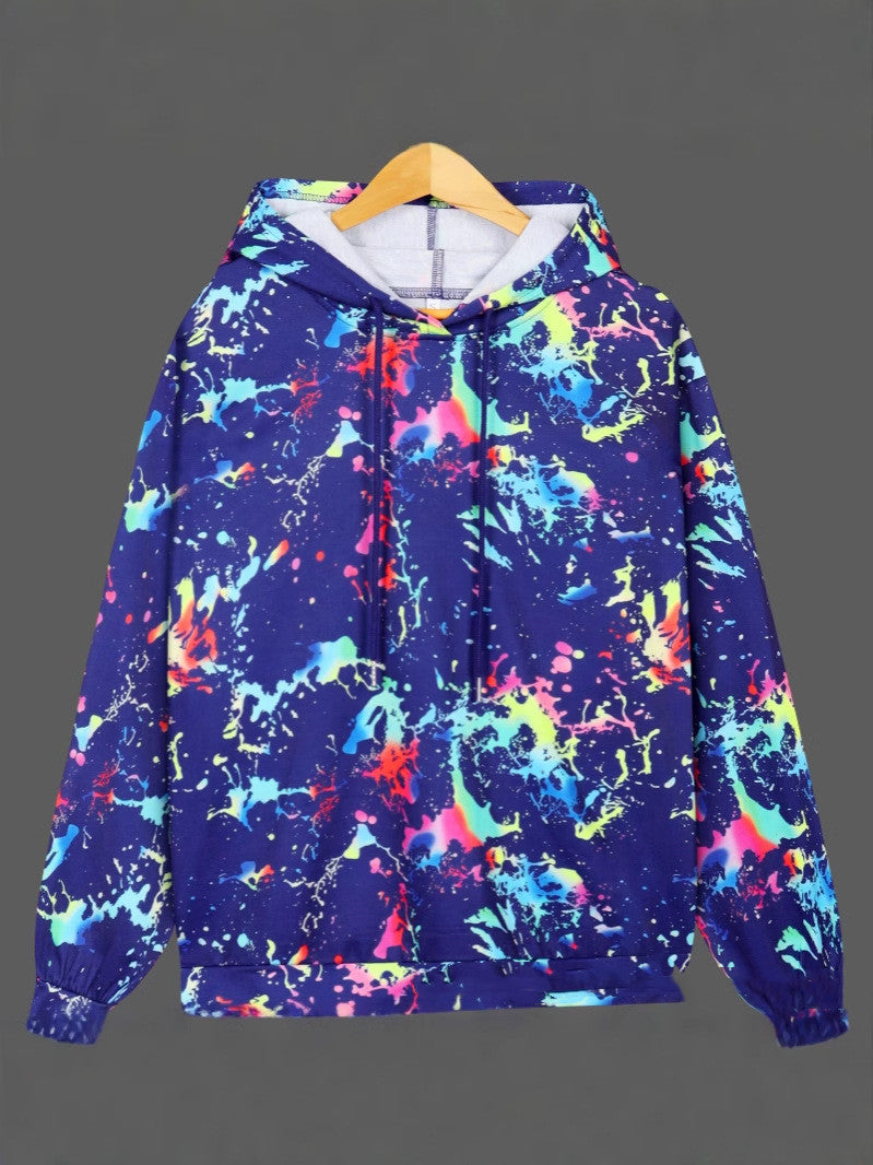 Chromara Hooded Print Sweatshirt