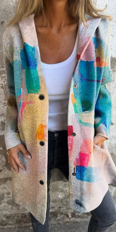 CozyWeave Long Knit Coat