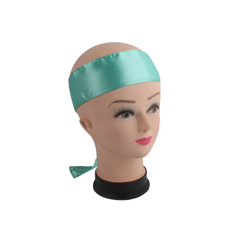 Wig, Turban, Satin Cloth, Long Scarf, Long Ribbon, Silk Hairband, Headband, Headband