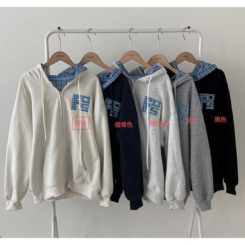 RetroStitch Plaid Zip Sweater