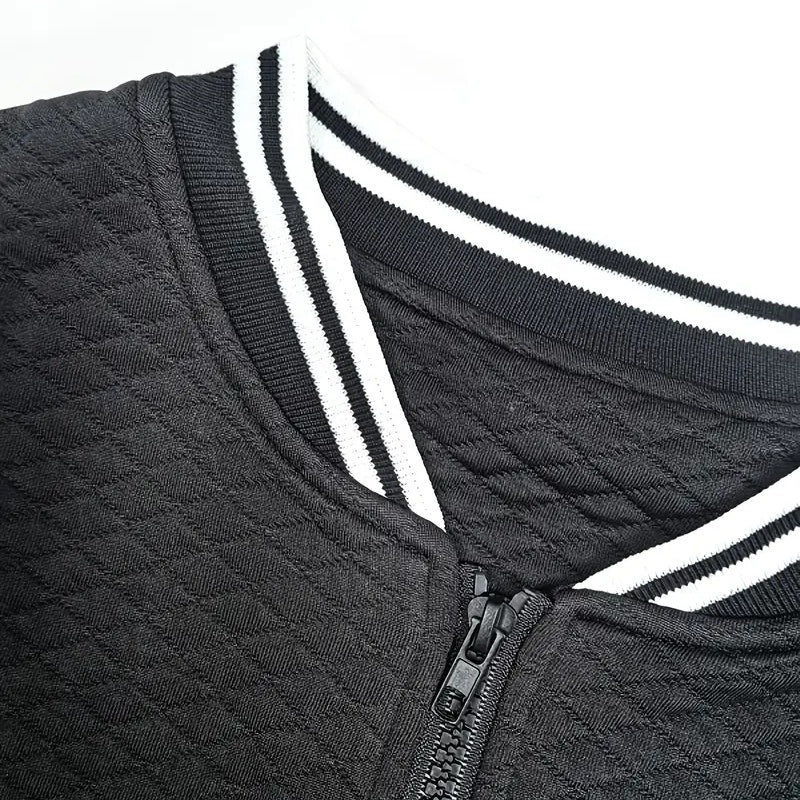 StriveEdge Contrast Baseball Jacket