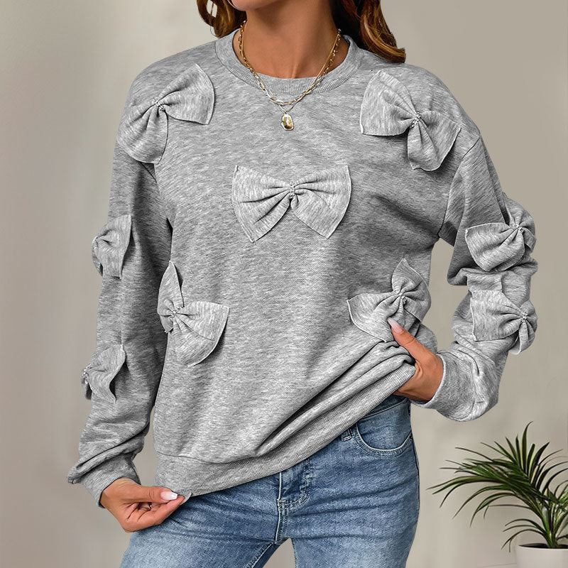 GrayGleam BowSweater