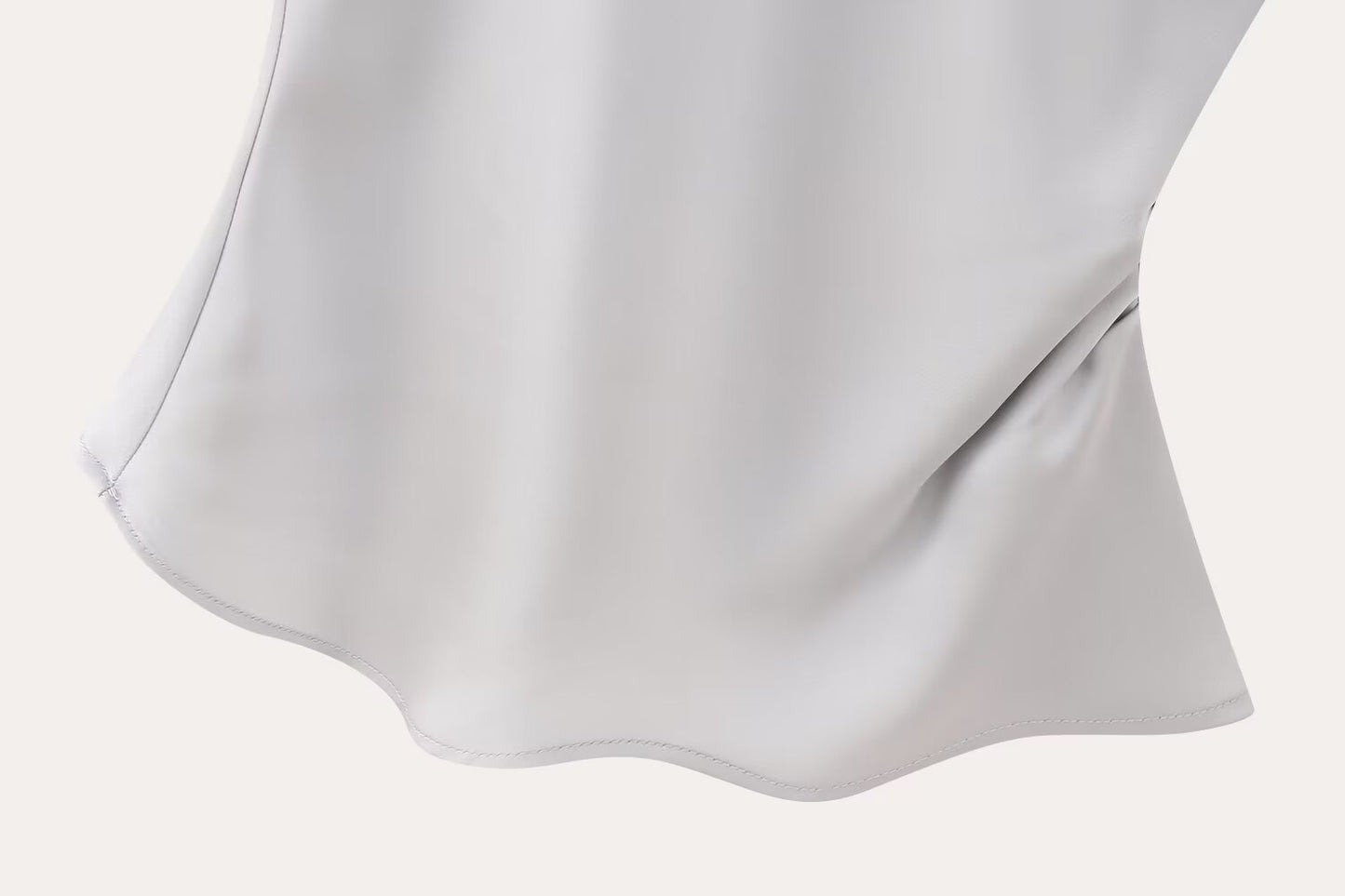Women's Silk Satin Top Bow Tie Midi Dress
