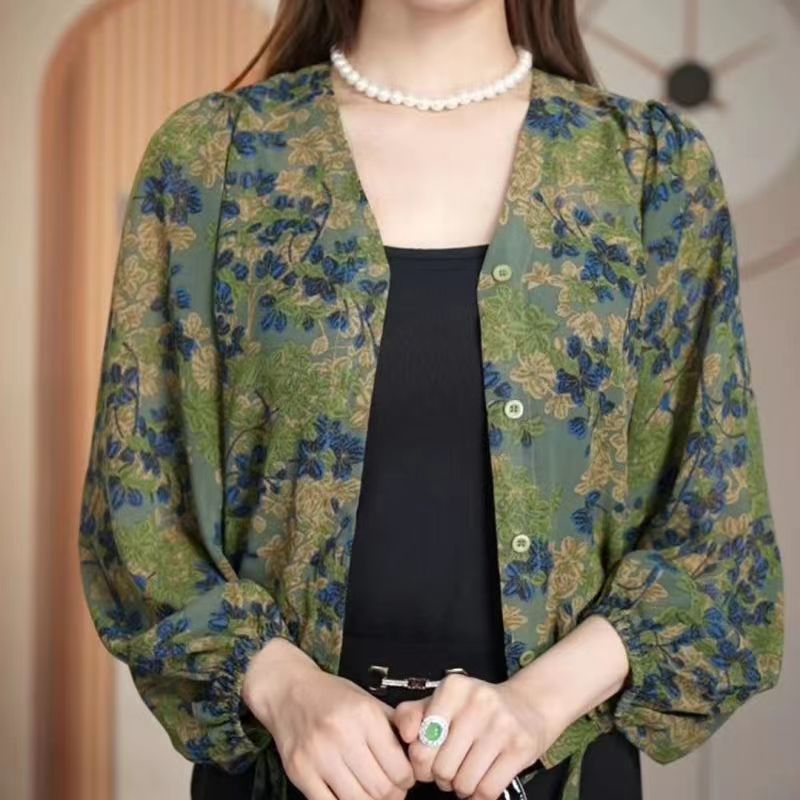 BloomEase Printed Shirt Coat