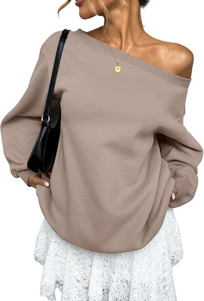 AngleLuxe™ Diagonal Collar Sweater