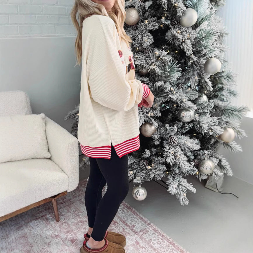SparkleSkate Santa Sweater