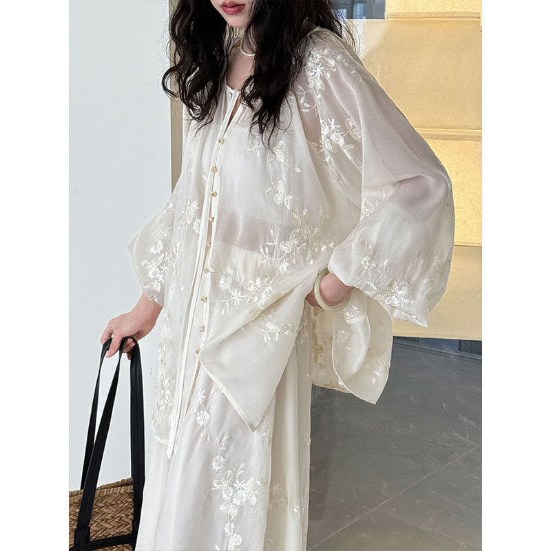 Jade Whisper Embroidered Set