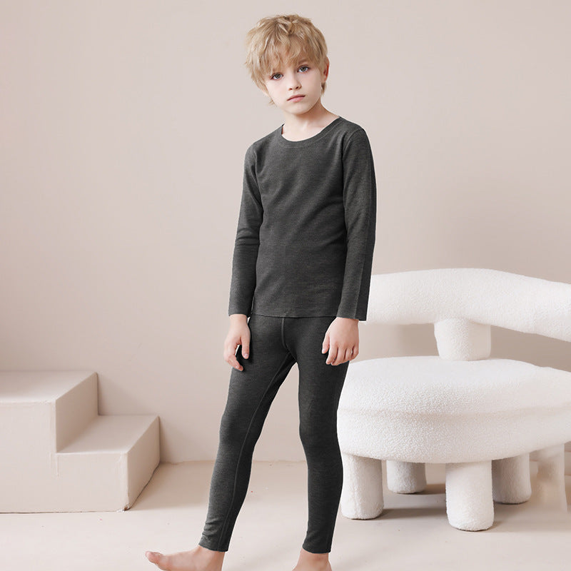Children's Thermal Wool Silk Underwear Set