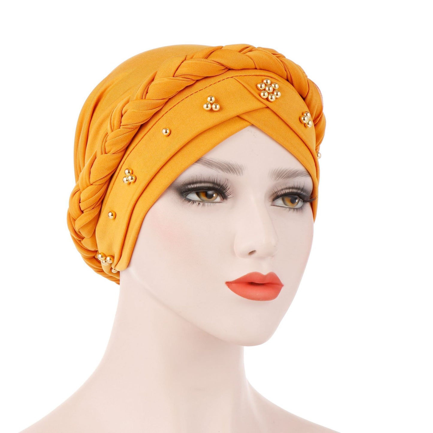 Women's Fashion Tie Dye Brushed Milk Silk Bandana Hat