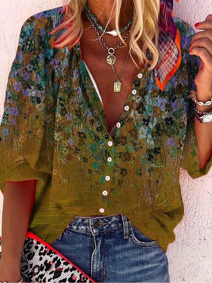 Solvéra Vintage Bloom Shirt