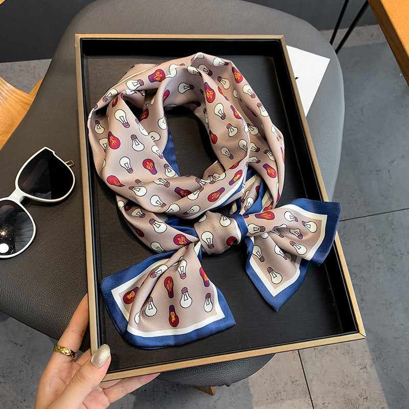 Women's Imitation Silk Scarf Fashion Personality
