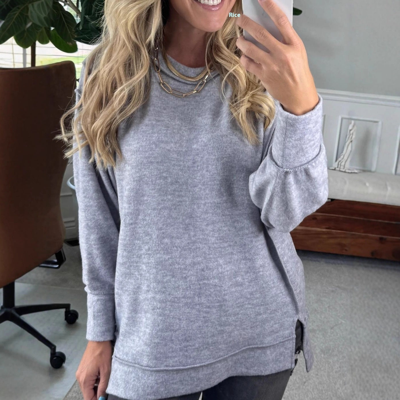 EverydayEase Round Neck Hoodie