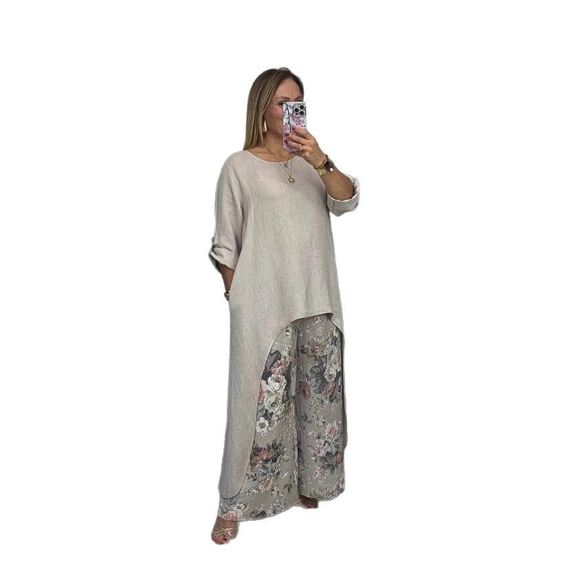 Harbor Dune Cotton-Linen Set