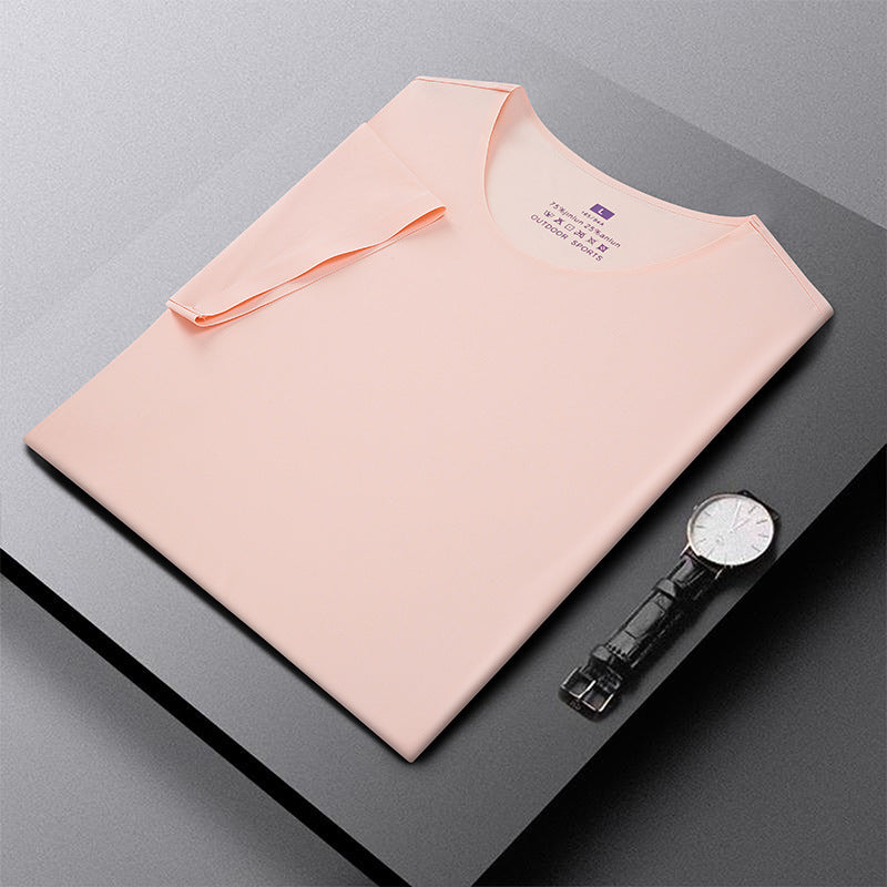 Couple Ice Silk Trackless Sports T-shirt