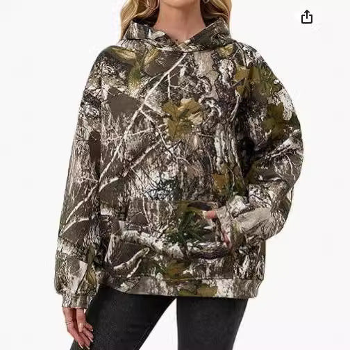 CamoCozy Oversized Wool Hoodie
