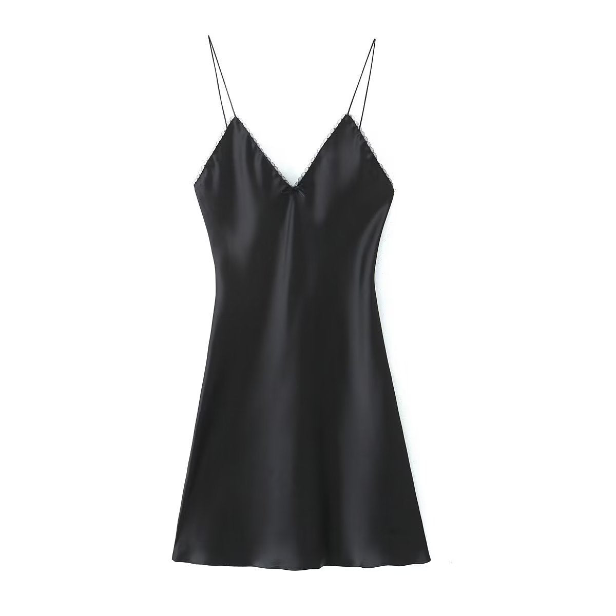 Women's European And American Style Silk Satin Texture Dress