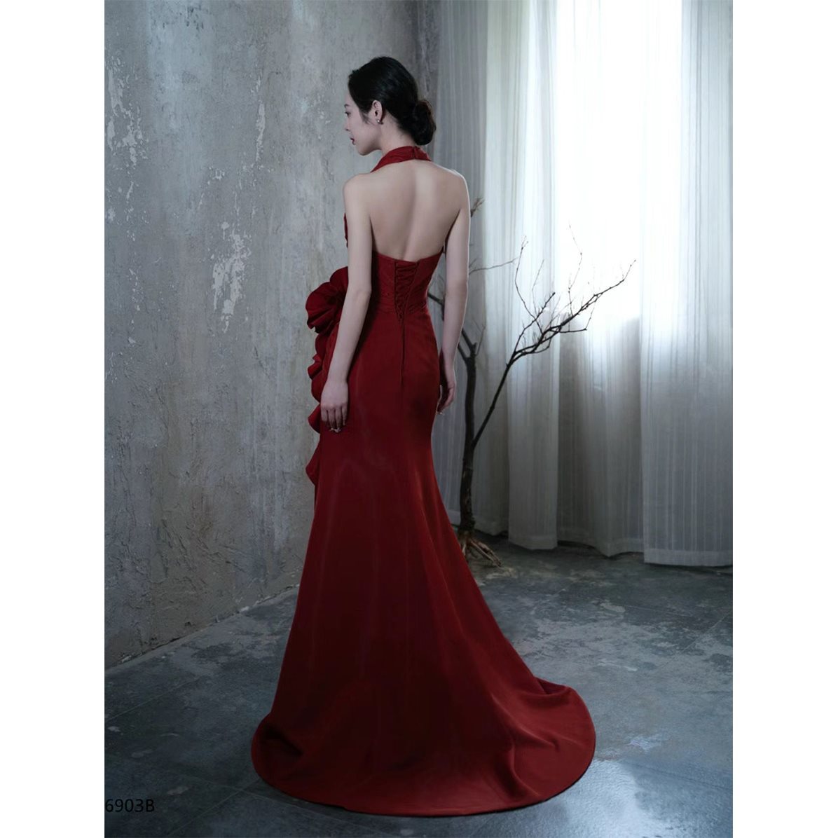 Crimson Reverie Gown