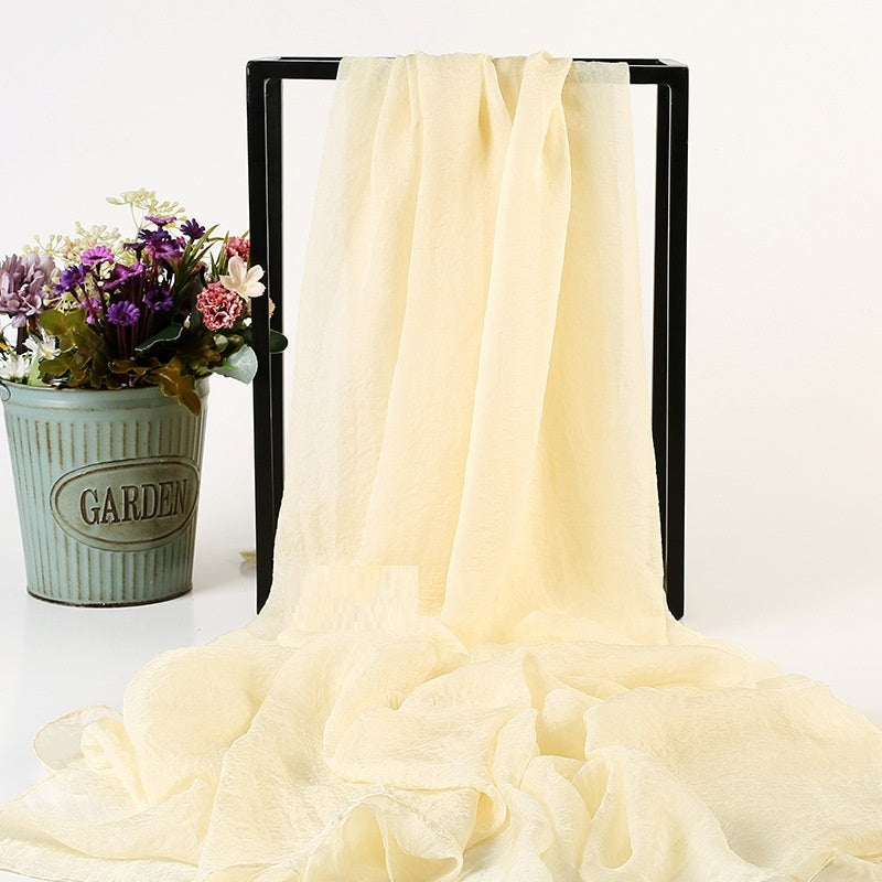 Summer New Simulation Silk Scarf Ladies Sun Protection Shawl