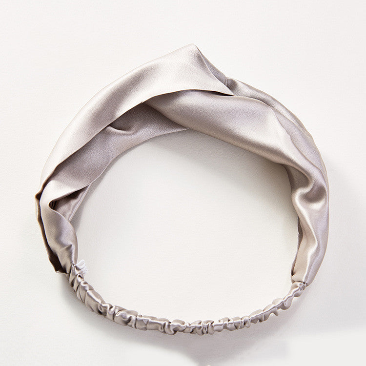 Silk Headband Embellished With Silk Fabric