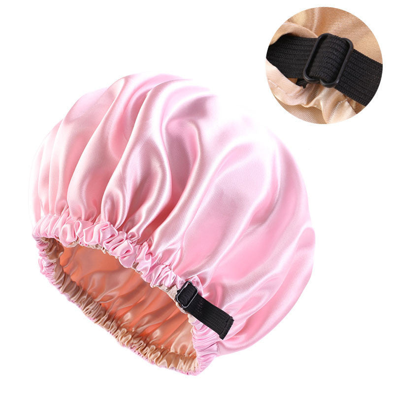 Invisible Flat Adjustment Buckle Simulated Silk Double Layer Round