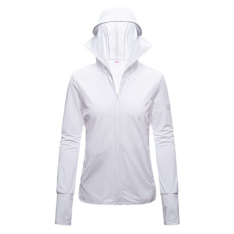 Sun Protection Clothing Women's Long Sleeve UV Protection Breathable Thin Ice Silk