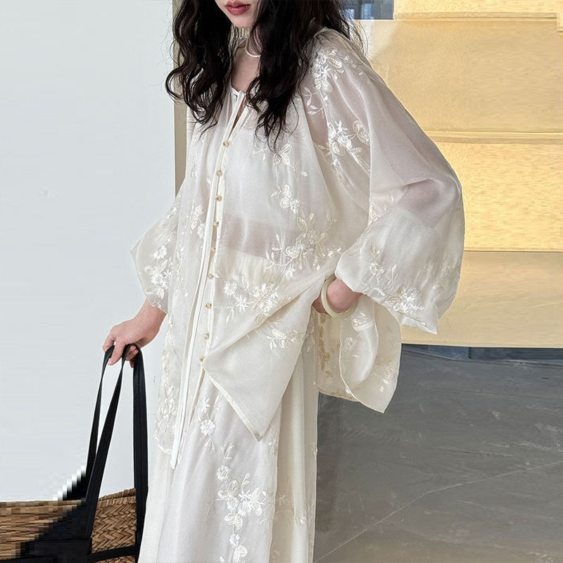 Jade Whisper Embroidered Set