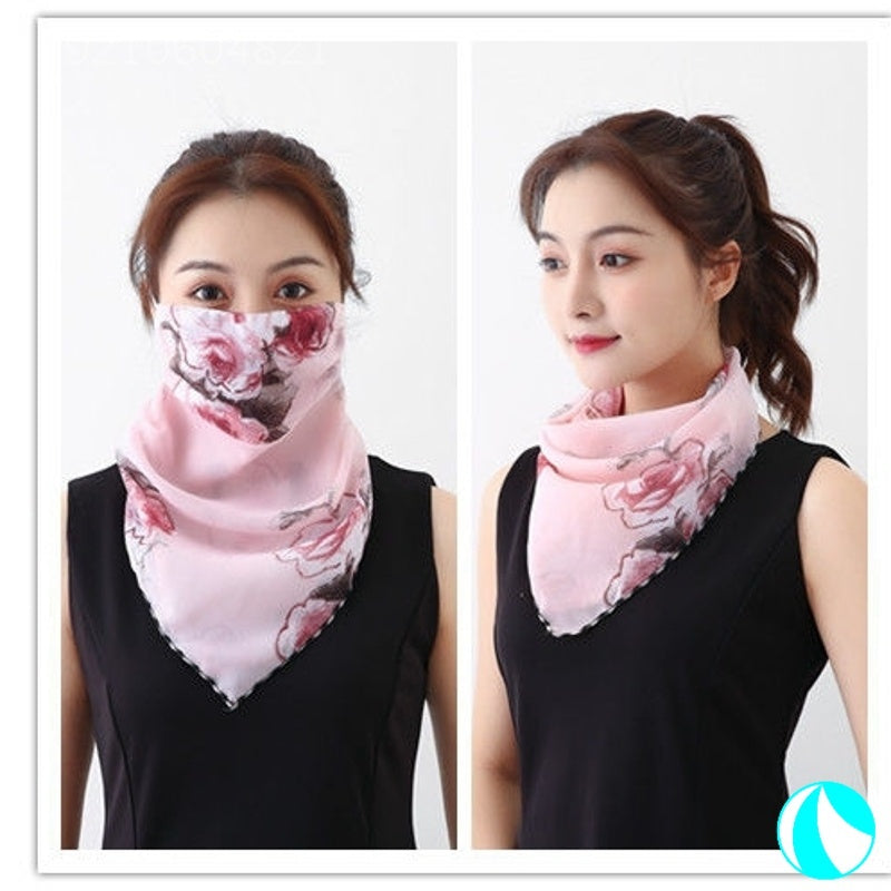 Women's UV protection summer shading silk scarf