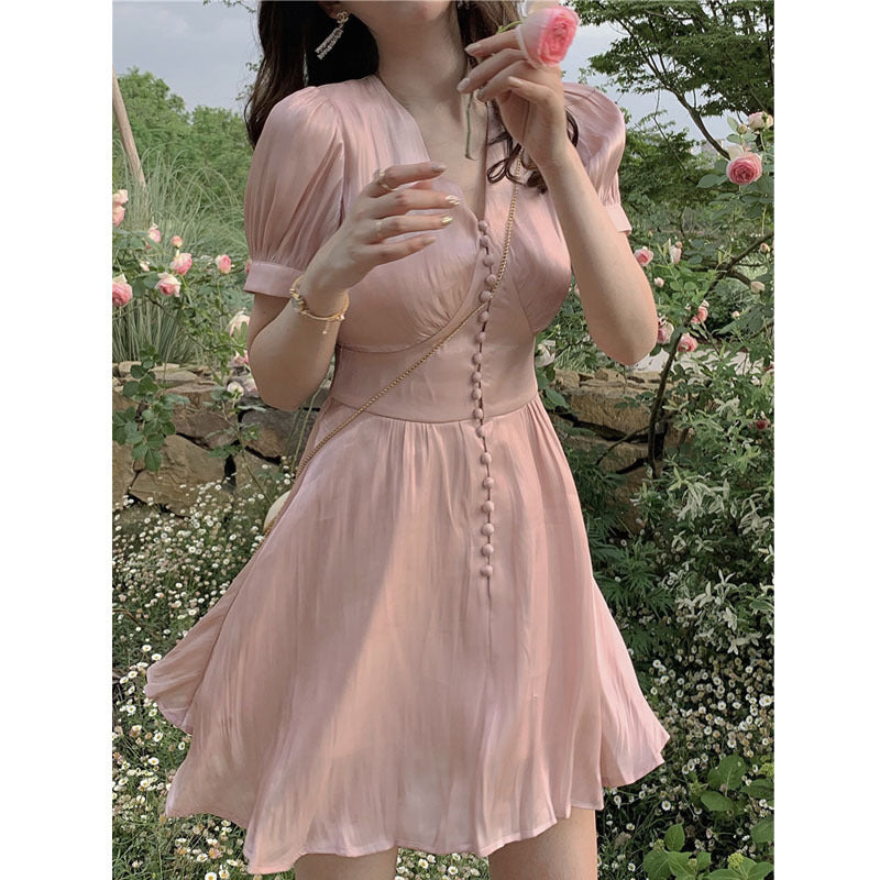 Silk satin dress
