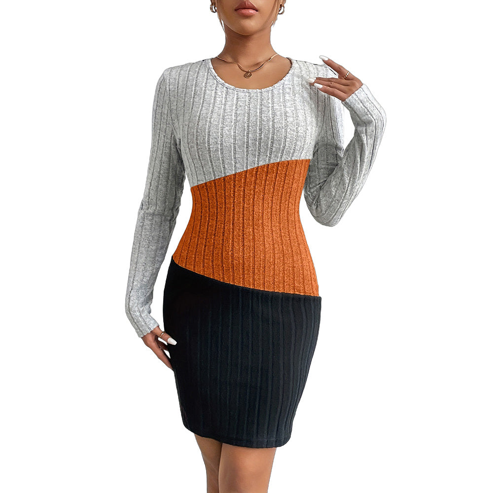 ChicContrast Midi Dress
