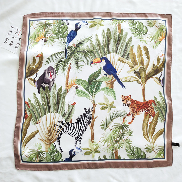 Vintage small silk scarf