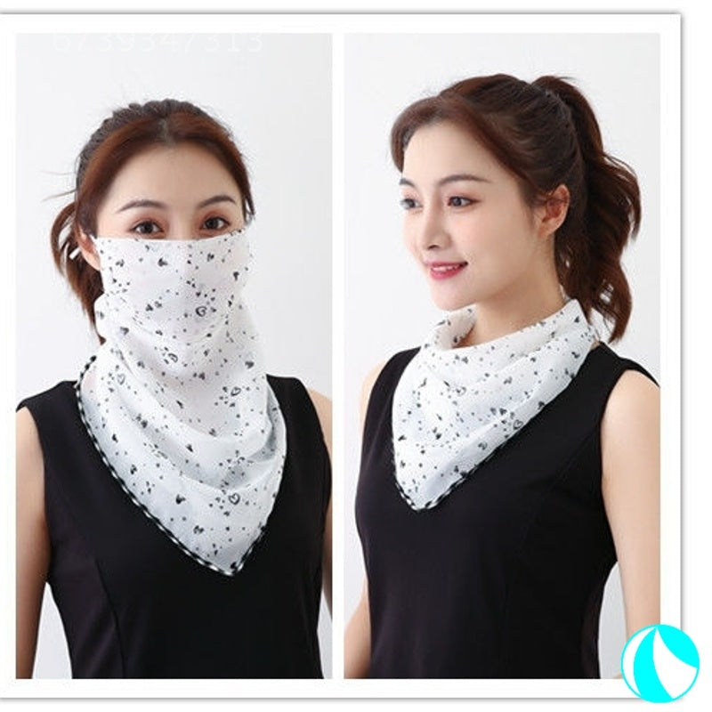 Women's UV protection summer shading silk scarf