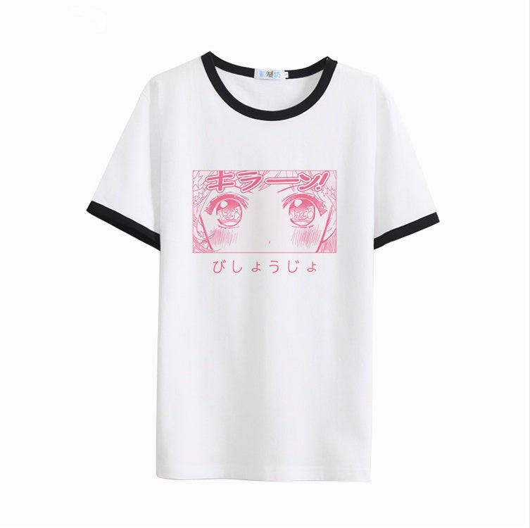 Polyester milk silk short-sleeved T-shirt