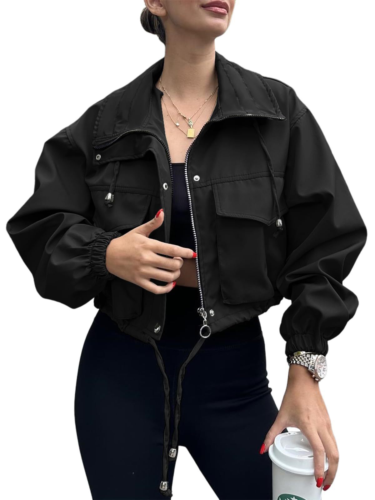 MetroMist Zip Trench Jacket