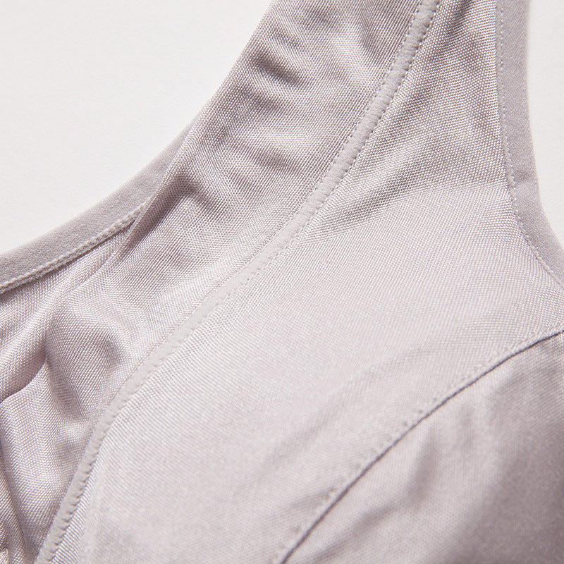 High quality silk knitted silk bra no Gangtuo sports lactation maternity vest