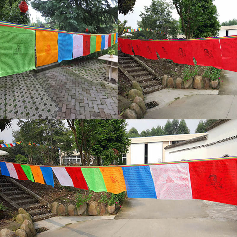 Religious silk banner