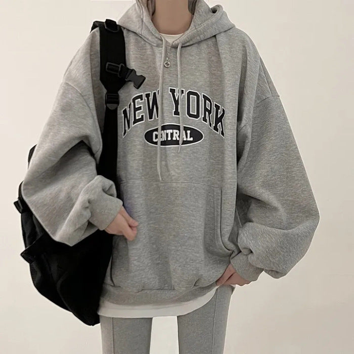 VelourScript Printed Sweater