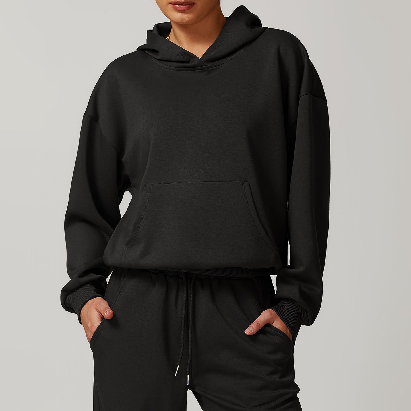 EaseMatch Hooded Sweatshirt Coat