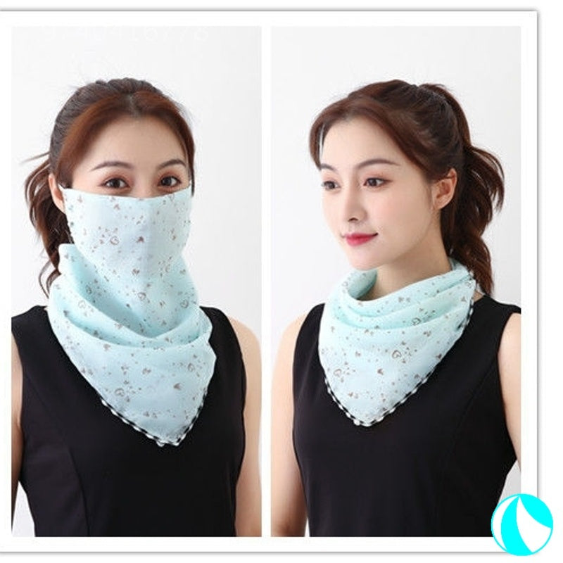Women's UV protection summer shading silk scarf
