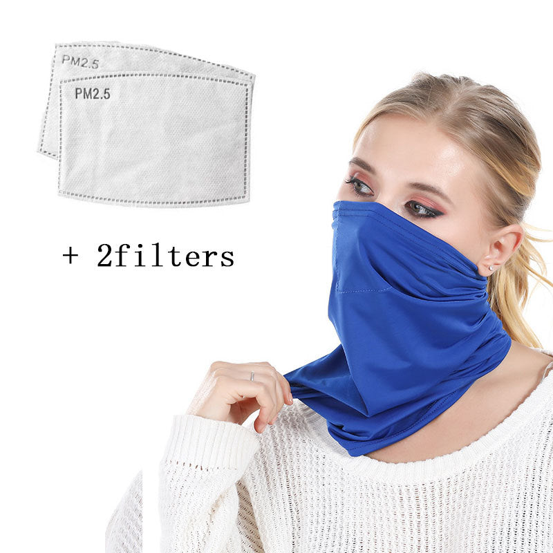 Cycling ice silk magic turban mask