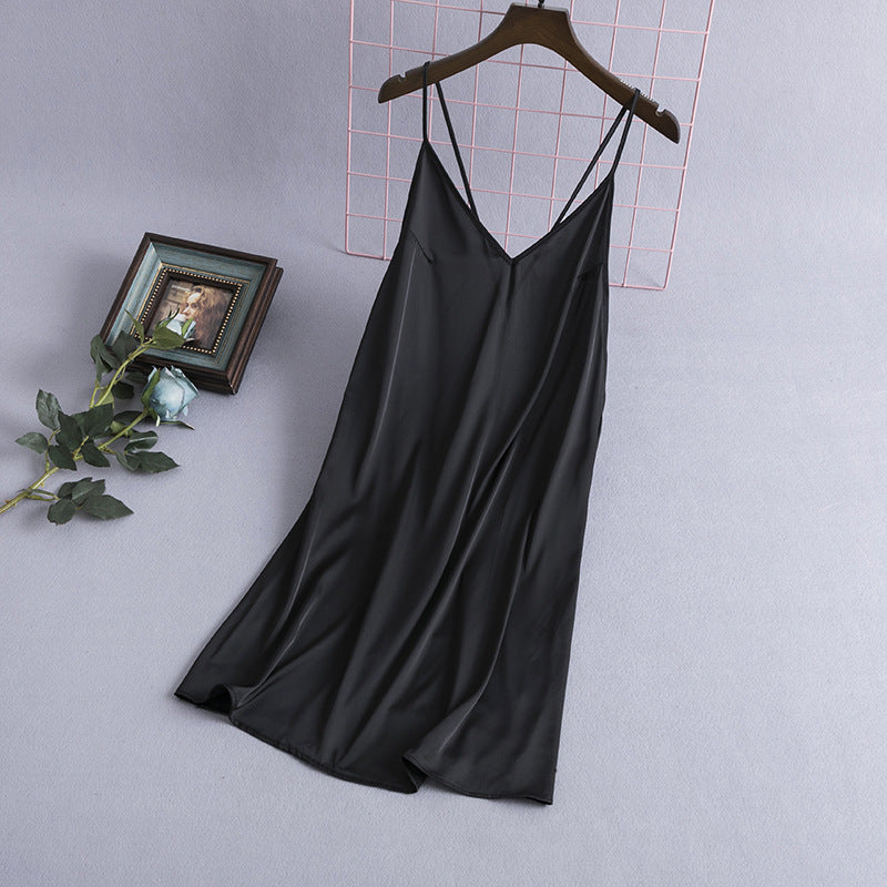 Women's ice silk pajamas nightdress